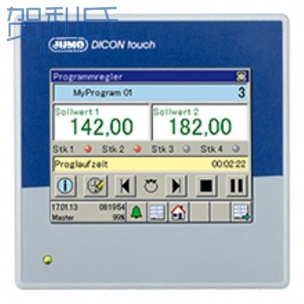 久茂JUMO双通道过程和程序控制器703571 配有无纸记录功能和触屏 JUMO DICON touch (703571)(图1) 久茂JUMO双通道过程和程序控制器703571 配有无纸记录功能和触屏 JUMO DICON touch (703571)(图1)